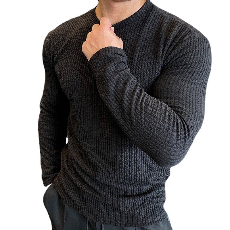 Men's Casual Knit Sweater Long Sleeve Pullover