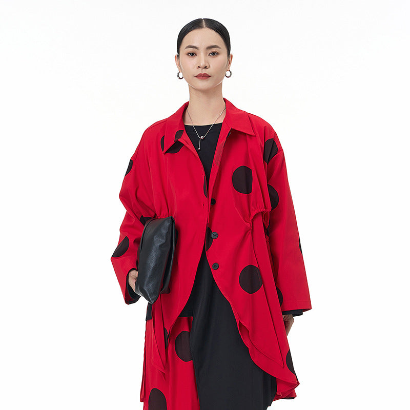 Loose temperament casual coat