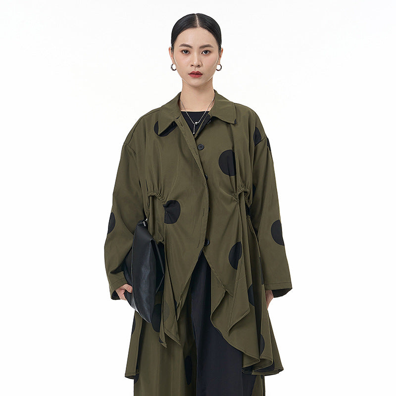 Loose temperament casual coat