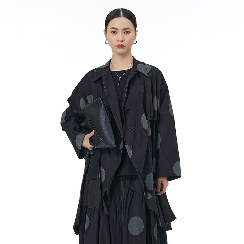 Loose temperament casual coat