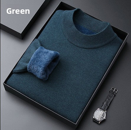 Men's Fleece Padded Sweater Long Sleeve Pullover