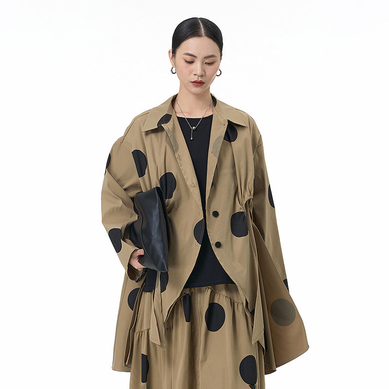 Loose temperament casual coat