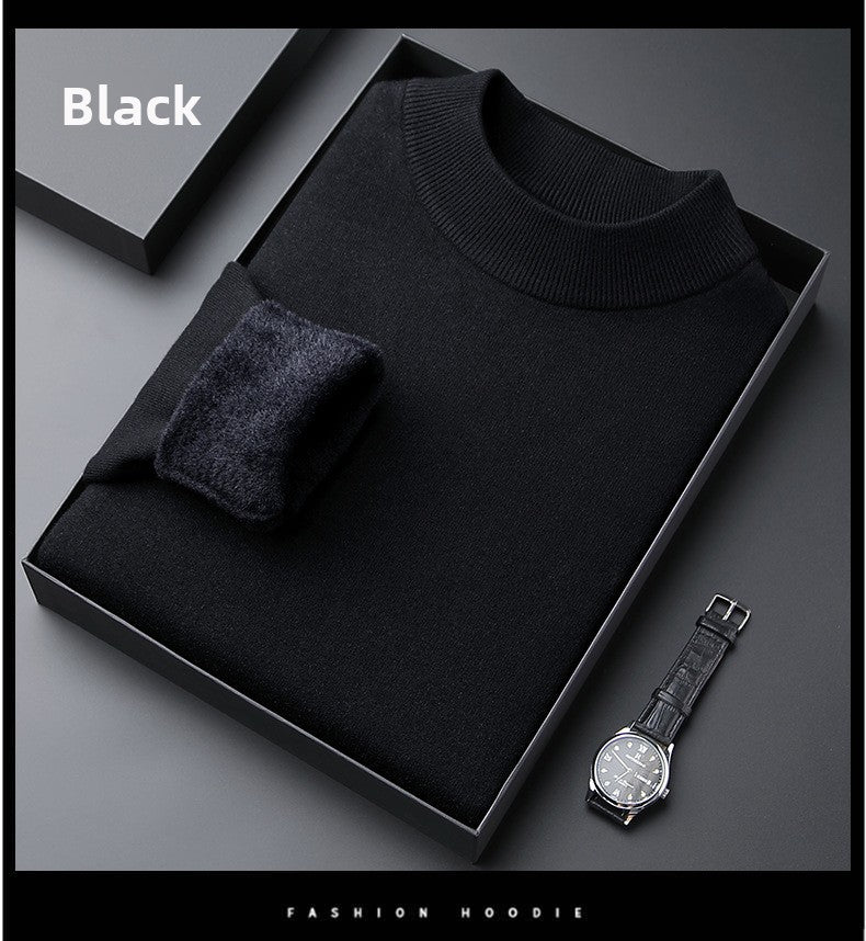 Men's Fleece Padded Sweater Long Sleeve Pullover