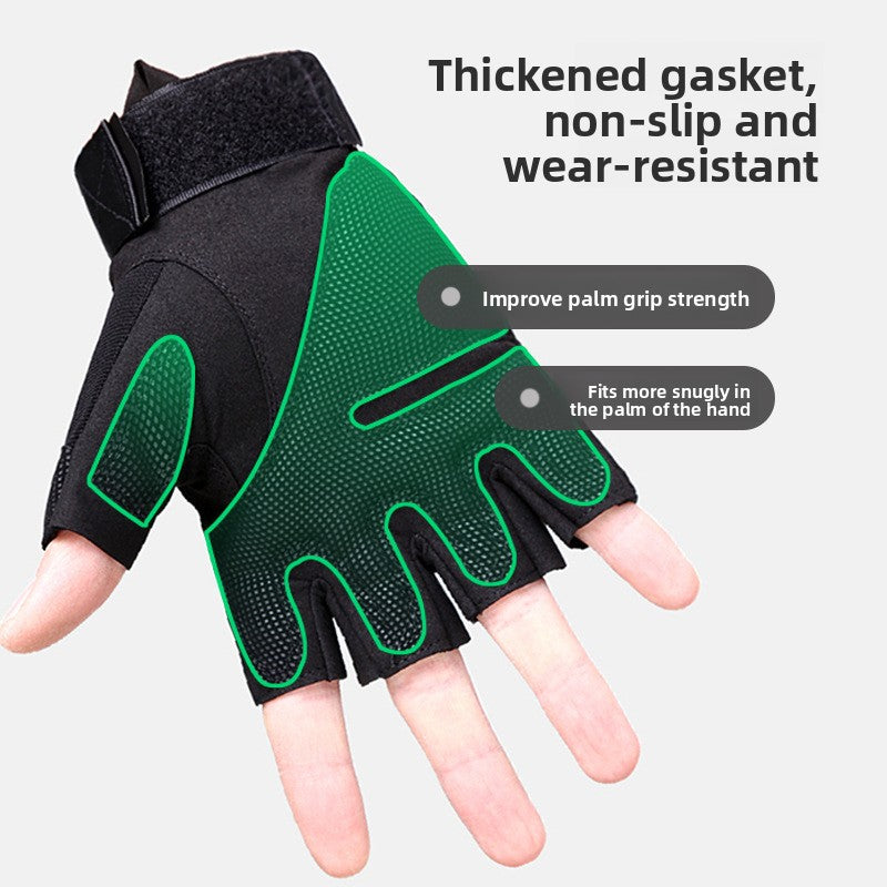 Fitness training five-finger gloves