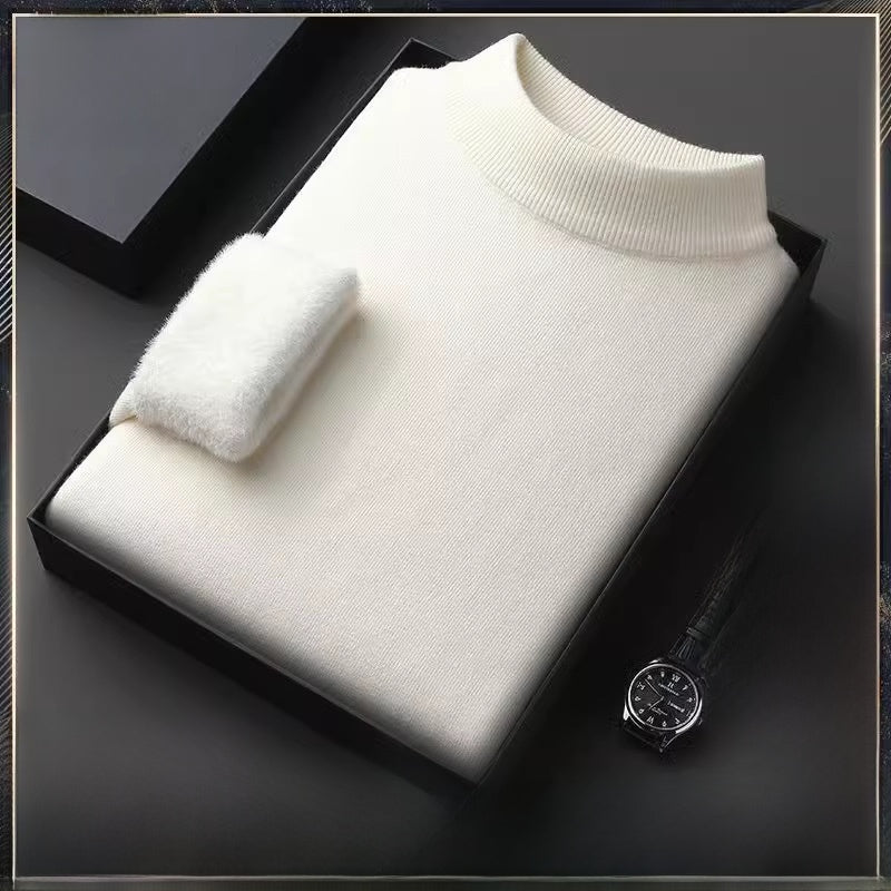 Men's Fleece Padded Sweater Long Sleeve Pullover