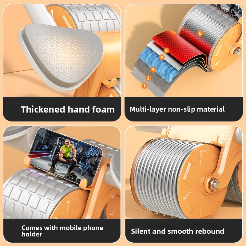 Dual-Wheel Abdominal Exercise Wheel
